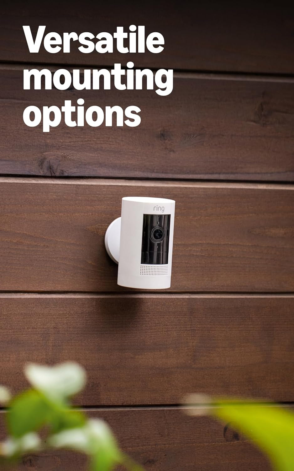 Outdoor Cam (Stick up Cam), Weather-Resistant Home or Business Security Camera, Outdoor Ready, Live View, Color Night Vision, Two-Way Talk, Motion Alerts, Works with Alexa, White