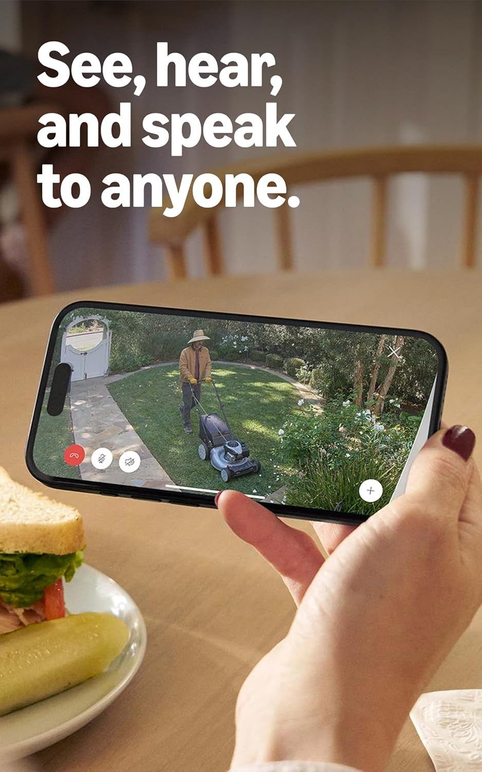 Outdoor Cam (Stick up Cam), Weather-Resistant Home or Business Security Camera, Outdoor Ready, Live View, Color Night Vision, Two-Way Talk, Motion Alerts, Works with Alexa, White