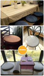 Memory Foam Seat Cushion Anti-Slip Soft round Stool Cushion Chair Pad 16 Inch Coffee